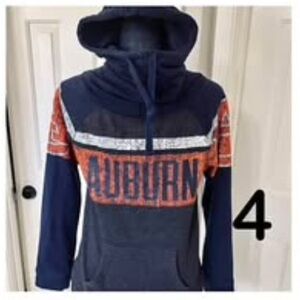 Auburn University Navy and Orange Hoodie, size small 4/6